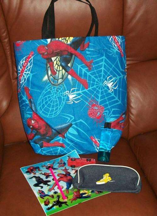 Spider Man Tote Bag with FREE goodies. Check this out!!!