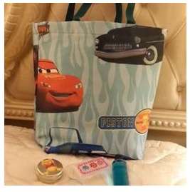 For the BOYS!! SPIDER MAN or CARS Tote. Comes with lots of FREEBIES. Check it out!!