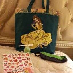 Cartoon Tote Bag for a special little girl. Comes with Freebies. Check this out!!