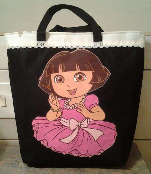 Cartoon Tote Bag. "DORA" Free gift included!!!