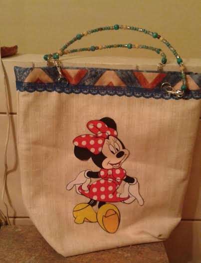 CARTOON Themed Tote Bag - "MINNI MOUSE"