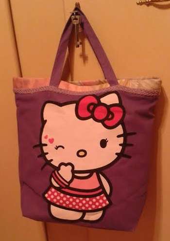 CARTOON Themed Tote Bag - "HELLO KITTY"