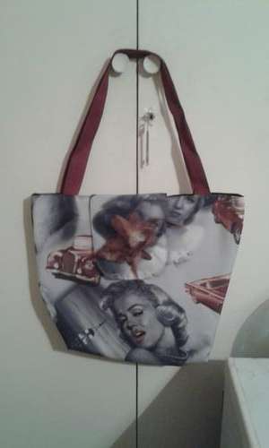 STUNNING Marylin Monroe TOTE BAG. FULLY LINED. One of a kind.