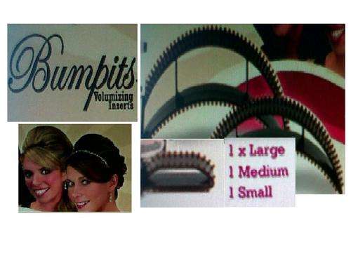 BUMPITS Volumizing Hair Inserts (as seen on TV) - receive a fancy fashion hair clip free