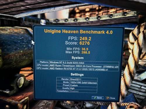 GPU AMD RADEON 6700 XT