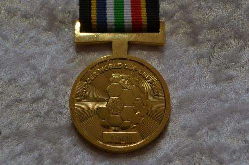 SAPS Soccer World Cap Medal. Full size medal.