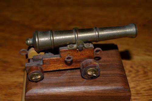 Small brass cannon for the Fort Nottingham Highland Games 2007