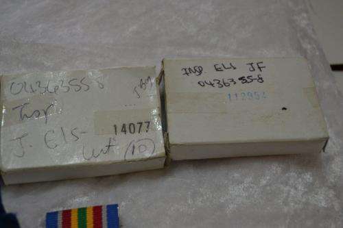 Full Size SAPS medal group of 4 to W/O J.F. Els. With issue boxes.
