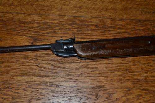Gecado Model 23 Pellet gun. Good working condition. Missing spring on rear sight.