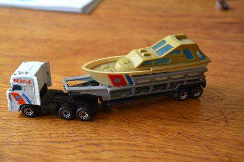 Matchbox Truck and Boat.