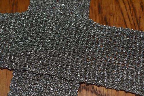 Stunning Sterling Silver woven chain neck piece.