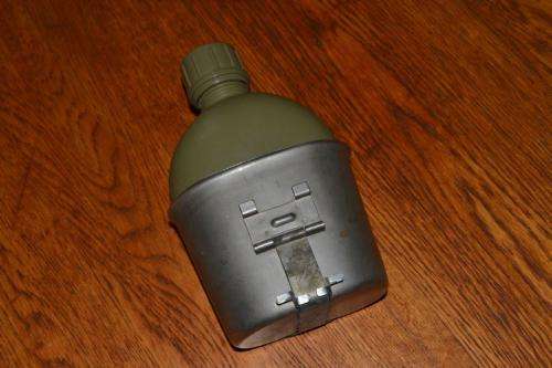 SADF water bottle with fire bucket.