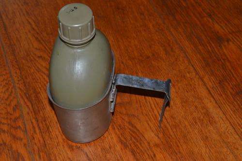 SADF water bottle with fire bucket.