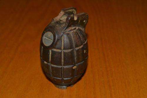 Mills No 36 grenade. Decomissioned.