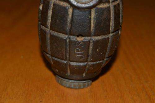 Mills No 36 grenade. Decomissioned.