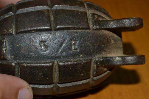 Mills No 36 grenade. Decomissioned.