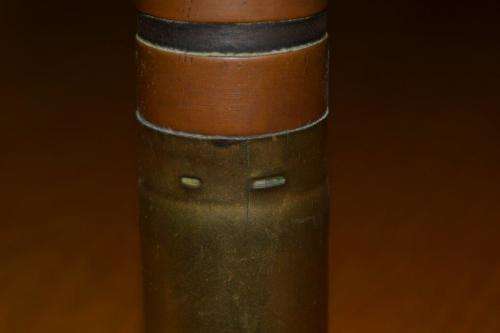 Boer War Pom Pom. Deactivated with marks for Patronenfabrik Karlsruhe 1898. Crack to casing