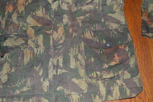 South African Bush War camo jacket Portuguese m1963 "vertical lizard" pattern camouflage. ANC