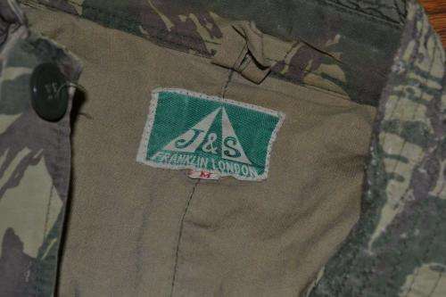 South African Bush War camo jacket Portuguese m1963 "vertical lizard" pattern camouflage. ANC