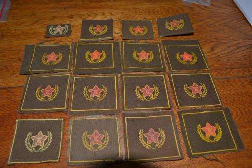 16 SADF 5 Year voluntary service badge for the army. Bid per badge.