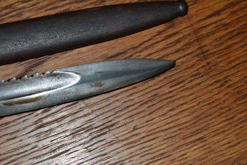 German KS98 Sawback Bayonet with Scabbard.