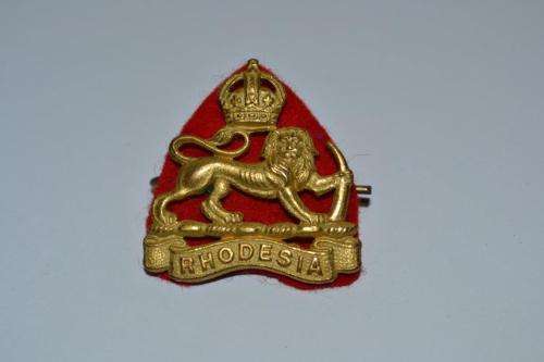 Rhodesian Staff corps collar badge. Firmin London.
