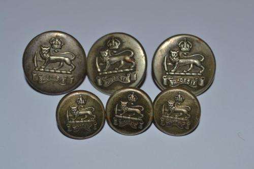 Rhodesian Buttons. Staff Corps.