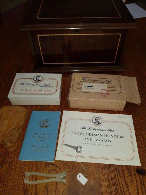 Rhodesian Livingstone Mint Collectors Miniature medal set.