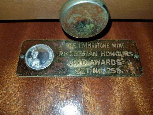 Rhodesian Livingstone Mint Collectors Miniature medal set.