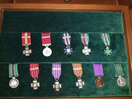 Rhodesian Livingstone Mint Collectors Miniature medal set.