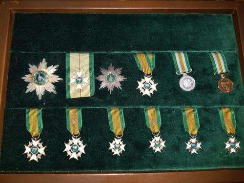Rhodesian Livingstone Mint Collectors Miniature medal set.