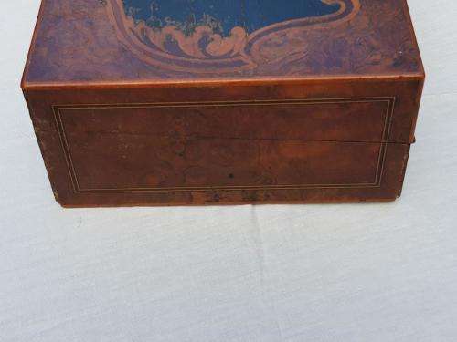 Beautiful Writing slope with Original ink bottles. Needs some work to outside.