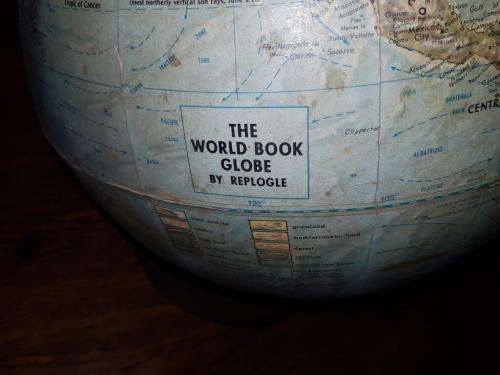 Old Globe. The World Book Globe by Replogle