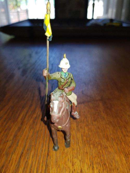 BSAP Lead soldier on horseback.