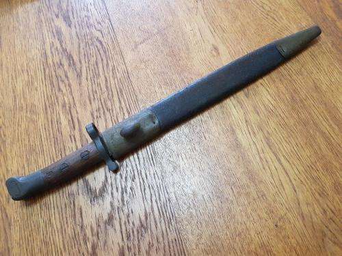 SAS/SAR South African Railways WWII Bayonet as made in the Workshops. Rare.