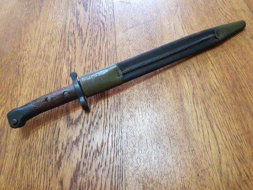 SAS/SAR South African Railways WWII Bayonet as made in the Workshops. Rare.