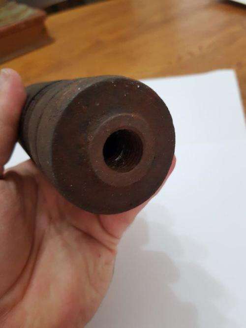 Old Projectile 55mm. No overseas bidders allowed on this item.