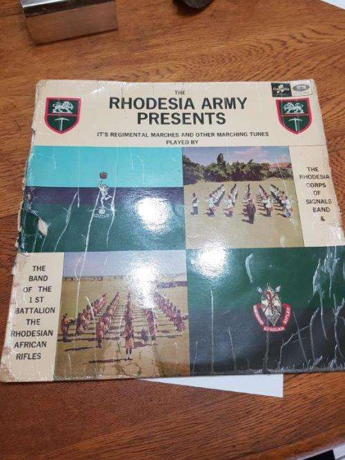 Record of Rhodesian Marches LP. The Rhodesian Army Presents.