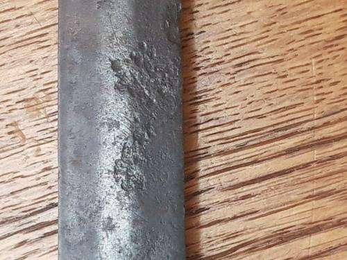 British Pattern 1888 Bayonet. No sheath and blade is pitted. MK1 type 2. Missing release button.