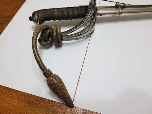 Royal Rifles Levee Sword with Sword knot.