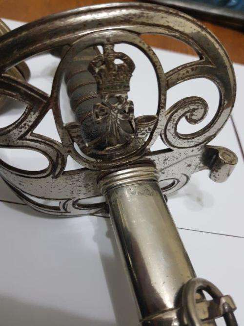 Royal Rifles Levee Sword with Sword knot.
