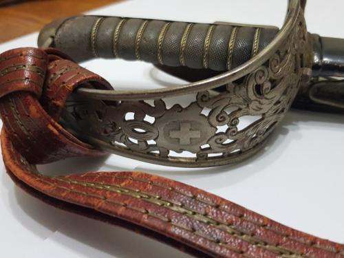 Swiss Pattern 1899 Infantry Officer's Sword with Sword knot.