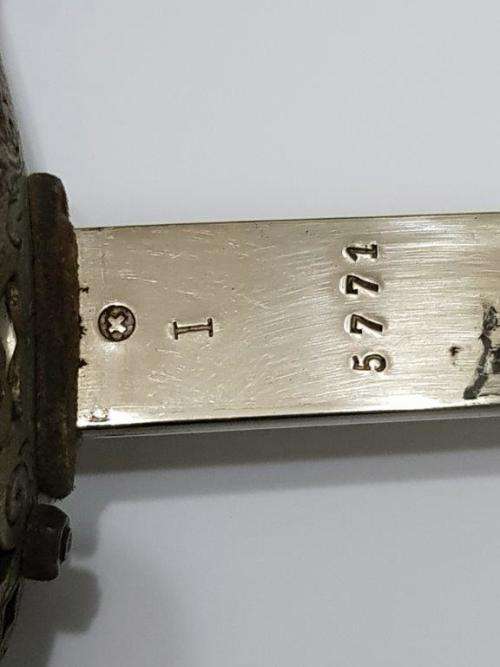 Swiss Pattern 1899 Infantry Officer's Sword with Sword knot.