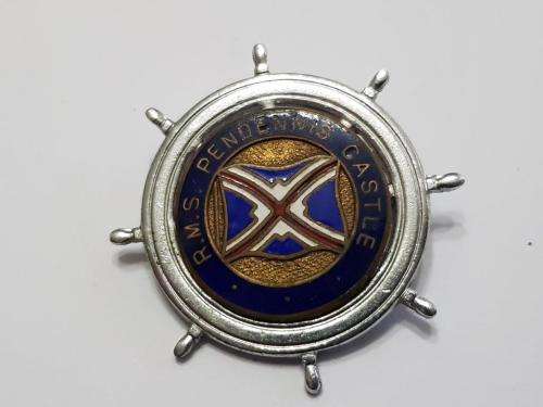 Union Castle Line RMS Pendennis Castle Brooch.