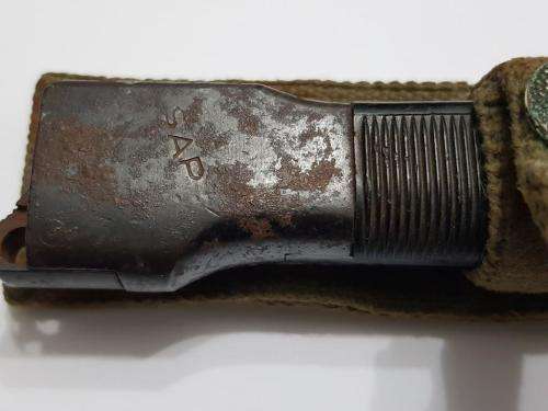 Belgian FN FAL Bayonet with Scabbard. As used by SA.
