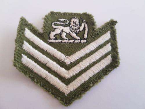 Rhodesian Colour Sergeant Field dress badge.