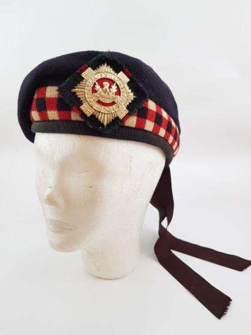 Transvaal Scottish Tam O Shanter Cap with Badge.