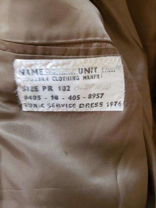 SADF Tunic converted to Bunny Jacket.
