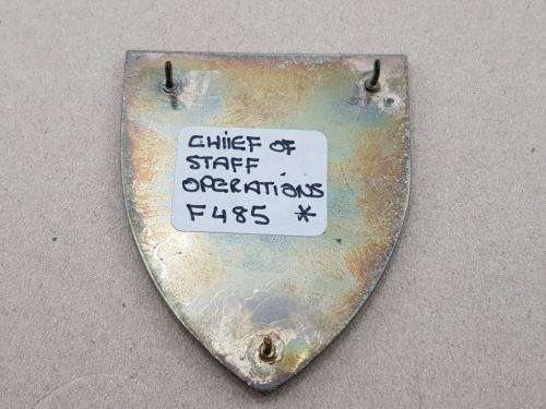 Chief of Staff Operations Shoulder Flash. Pins Intact.