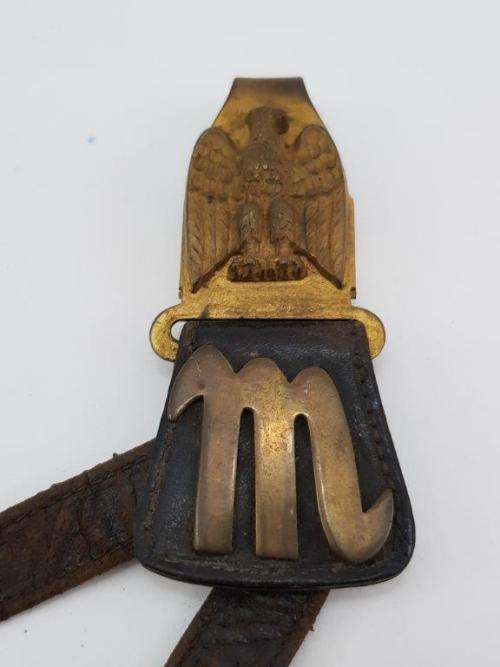Italian Blackshirts WWII Officer's Belt and Dagger Hanger. Rare!!!